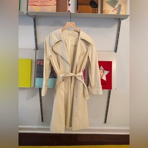 Western contrast stitching trench coat, vintage, M